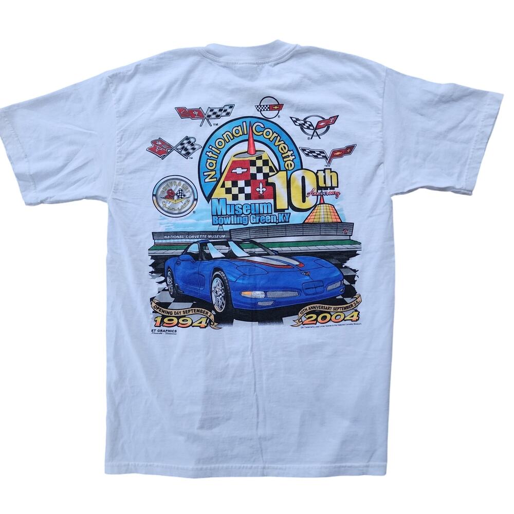 Vintage National Corvette Museum T-shirt sz M 10th Anniversary Bowling Green Ky